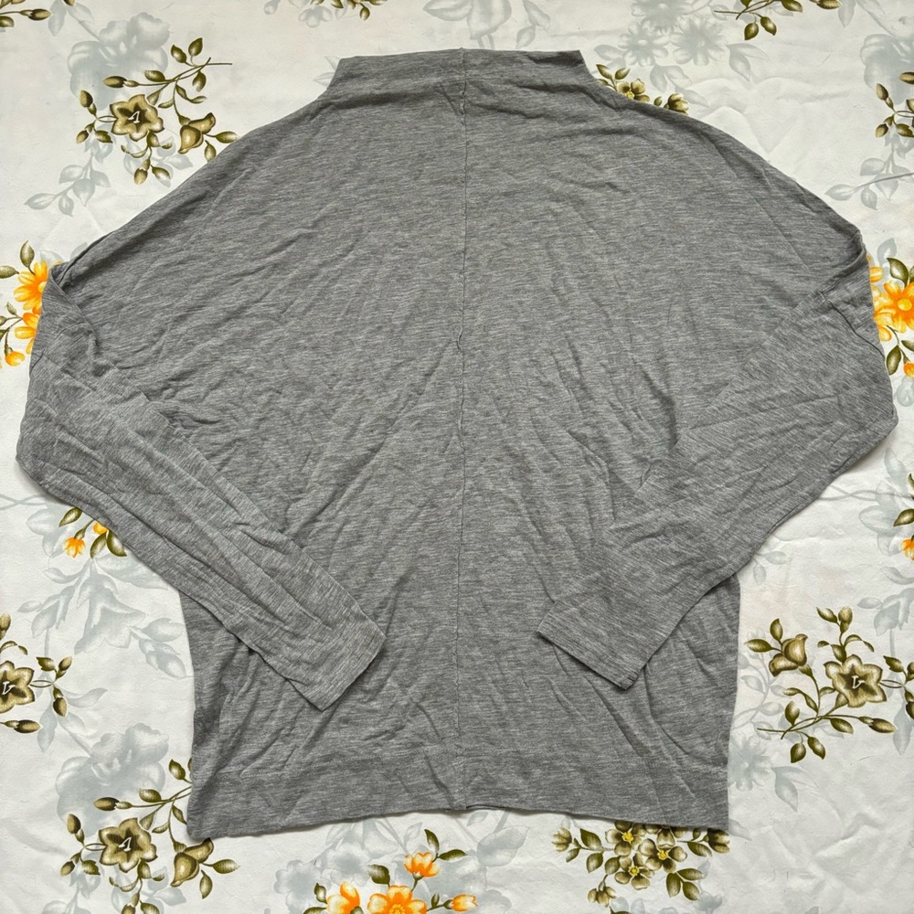 Michael Stars Mock Neck Grey Long Sleeve
